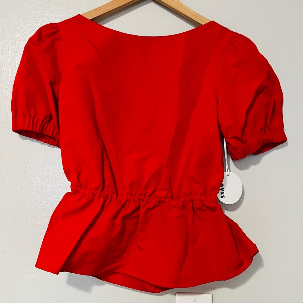 STAUD Maria Top In Poinsettia - Large